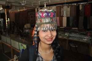 According to the Merchant this female traditional head gear is 200 years old!